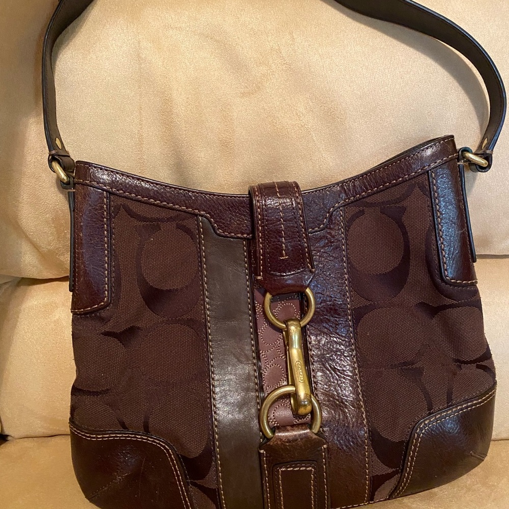 Coach brown handbag